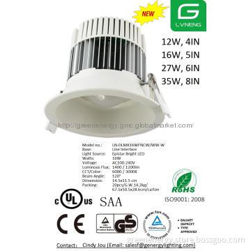 2013 Hot Bright LED down light 12w 18w 27w 35w CE RoHS GS